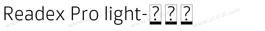 Readex Pro light字体转换